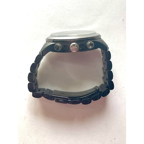 Michael Kors Runway Two-Tone Chronograph Gunmetal Dial Quartz Watch - Picture 4 of 11